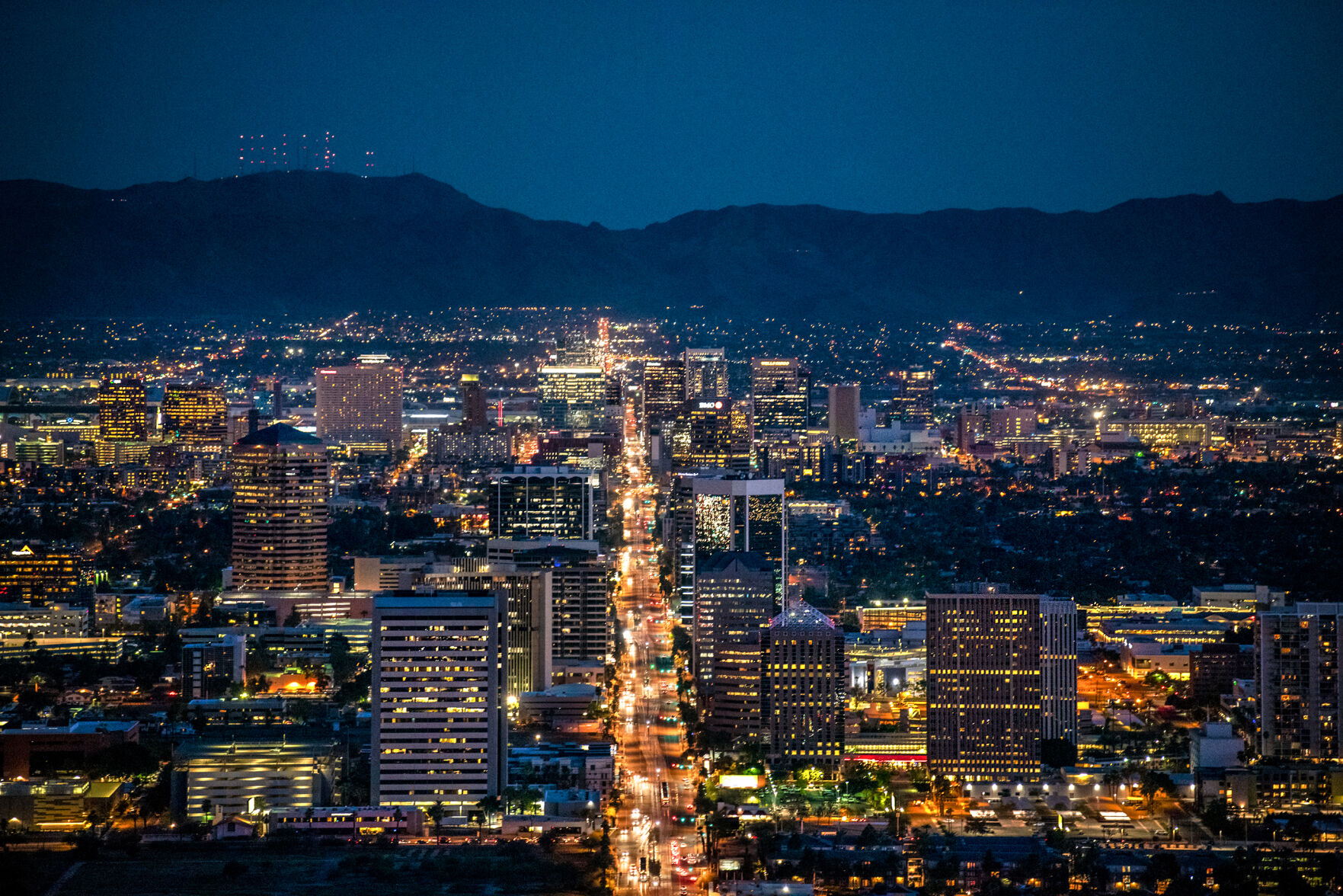 Phoenix along Central Avenue
